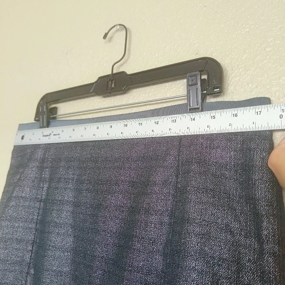 Loft ANN TAYLOR short dark blue skirt size 14 women's Cotton business ‎ office
